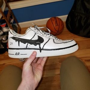Custom White on White Nike Air Force 1 Size 12 Men